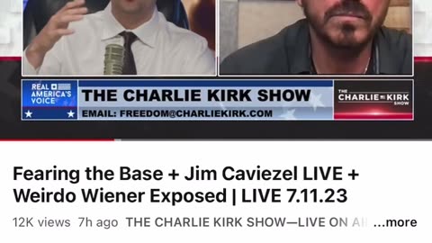 JIM CAVIEZEL WITH CHARLIE KIRK ON EXPOSURE, SOUND OF FREEDOM