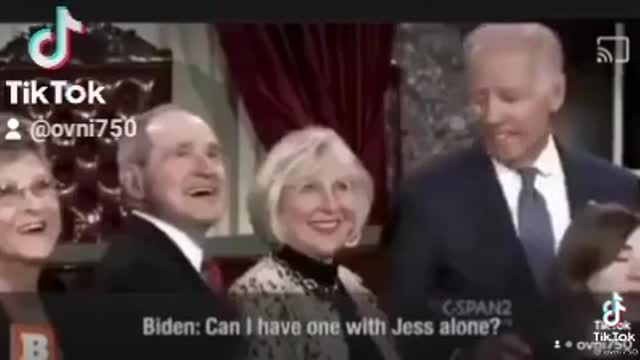 Biden is very touchy feel