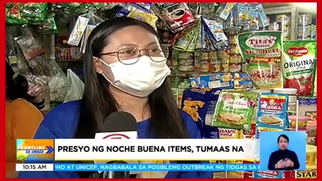 Presyo ng Noche Buenaitems, tumaas na