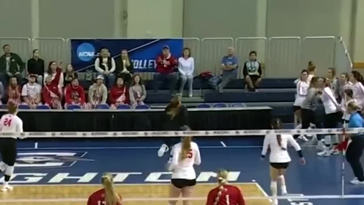 Jumps on table to keep insane volleyball rally alive, a breakdown