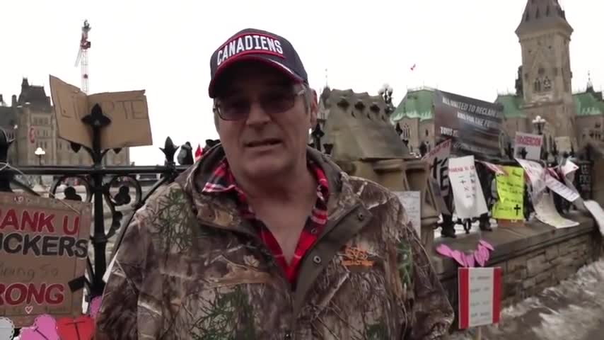 Canada Pro Trucker Protesters Share Messages to Pinhead Justin Trudope