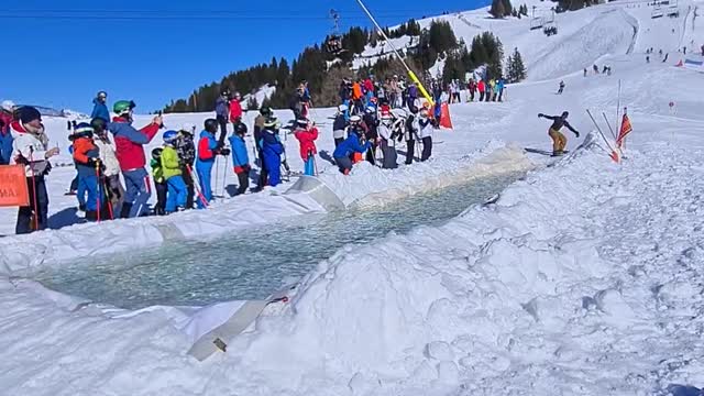 Snow Skiers Glide on Water (Until They Don't)