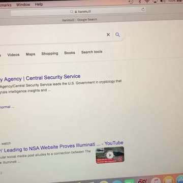 Type “Illuminati” backwards in google