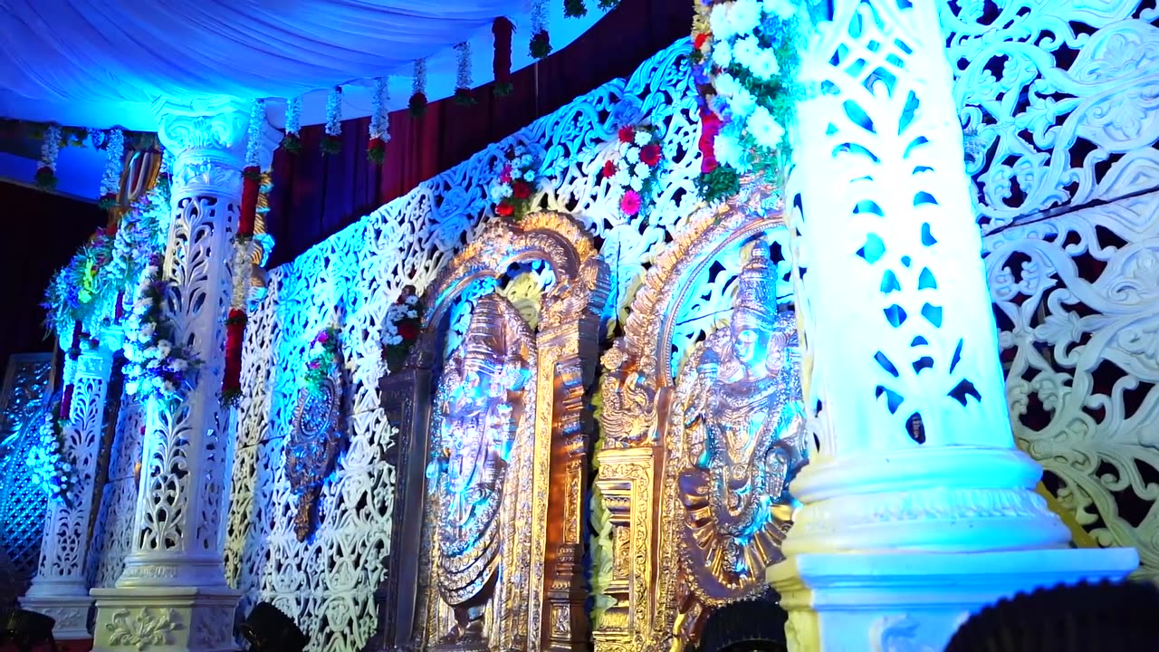 Marriage hall well decorated in village