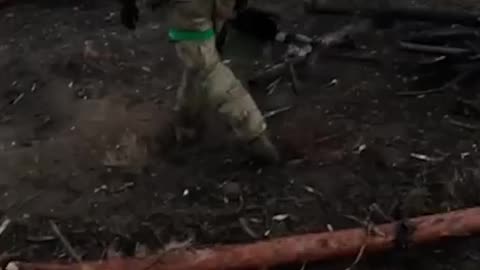 "Azov" showed a video in one frame of what the road to the trenches looks like