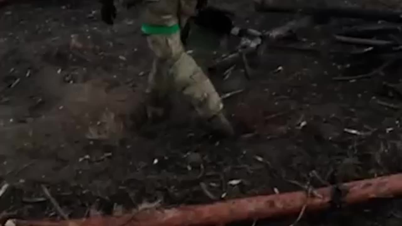 "Azov" showed a video in one frame of what the road to the trenches looks like