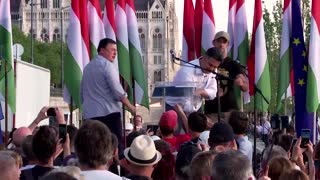 Hungarians rally against PM Orban's reforms