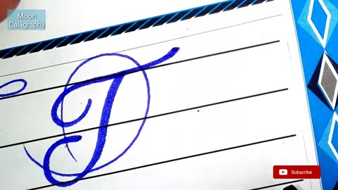 Letter T calligraphy with Marker _ Stlylish T _ Designs of T letter _ Fancey T letter