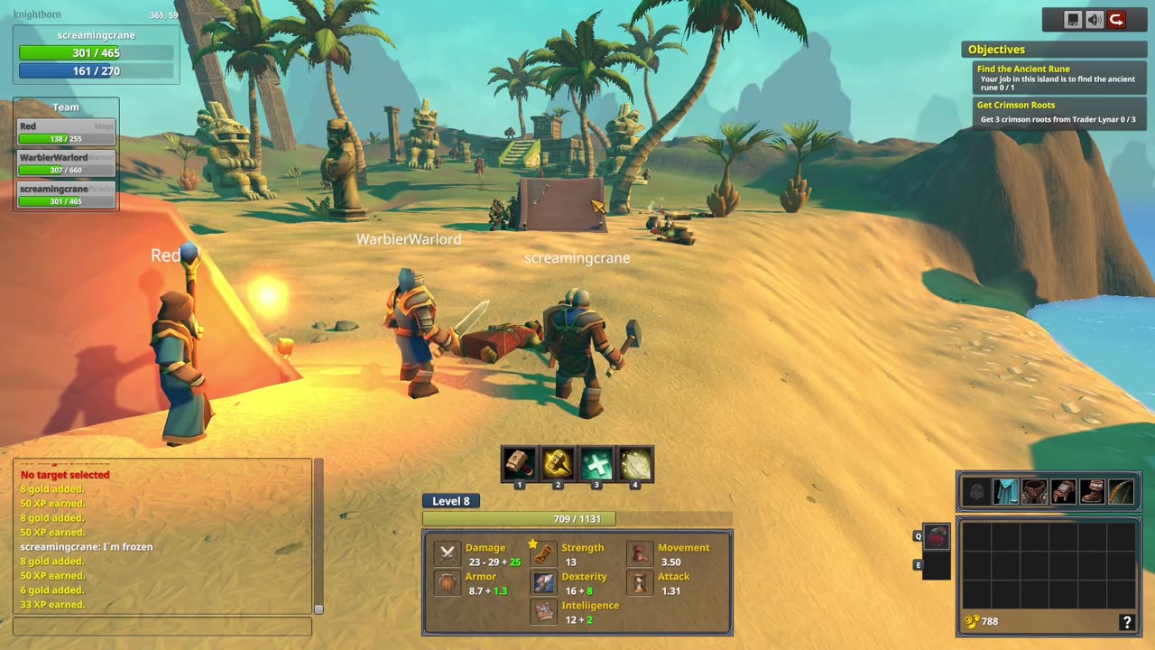 Red The Sneakiest Player in Knightborn Demo
