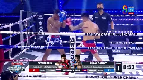 ช็อตเด็ด มวยไทยปะทะมวยกัมพูชา ใส่กันยับ!!! Muay Thai Super Champ