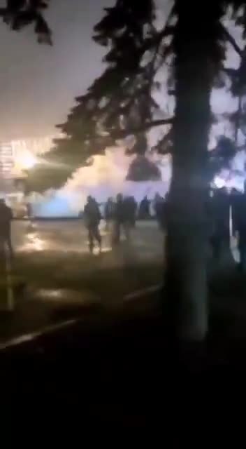 stones being thrown at the security forces