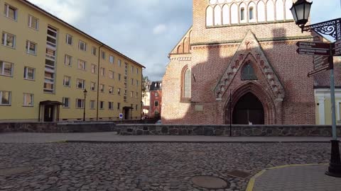 Tartu by street. Lutsu tänav. Estonia