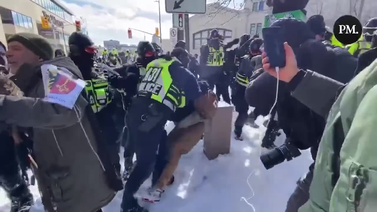 Canada The peaceful protestors in Ottawa are getting beaten down