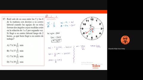 TRILCE SEMESTRAL 2021 | SEMANA 17 | HAB. MATEMÁTICA: CRONOMETRÍA II