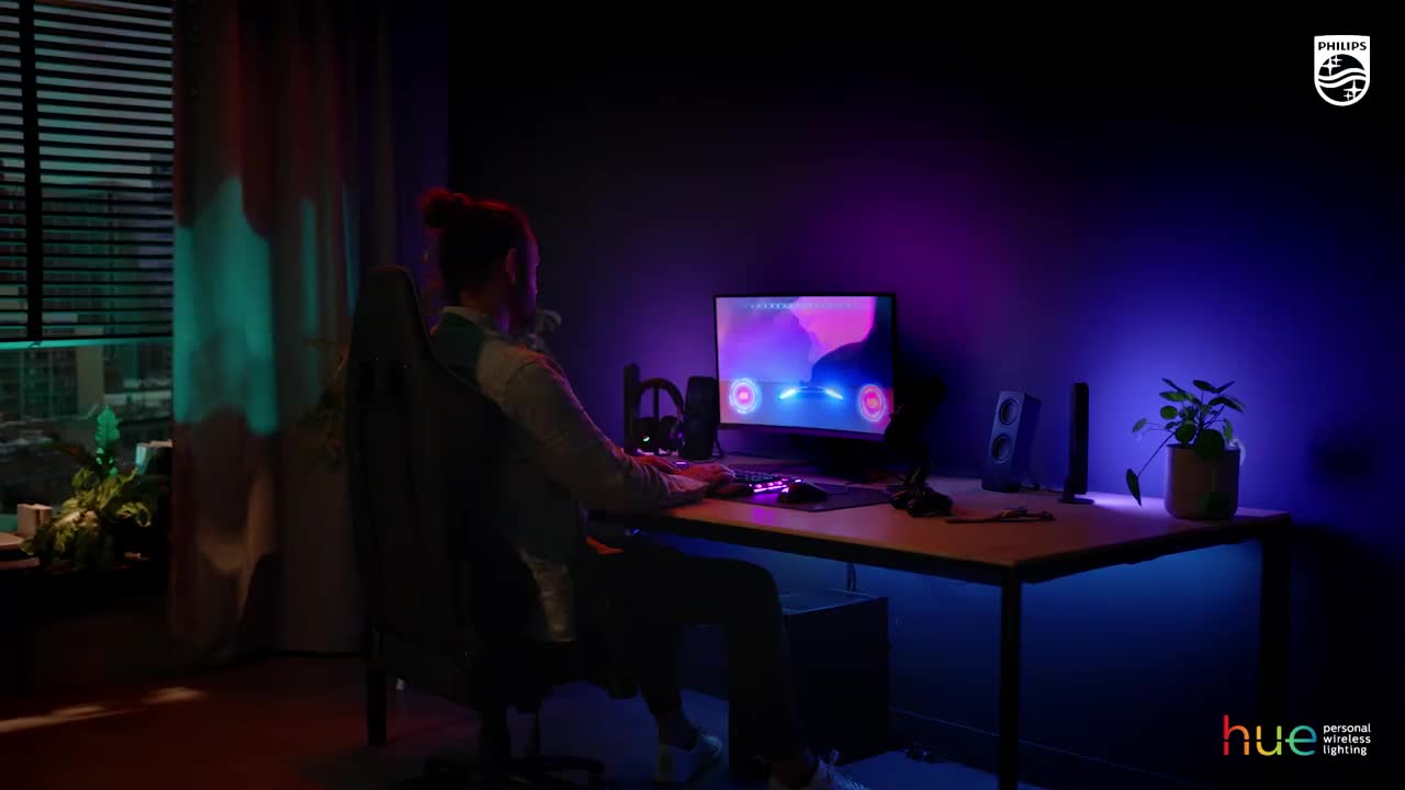 Philips Hue Play Gradient Lightstrip für einen Monitor