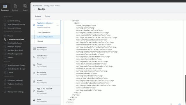 Nudge Basic Configuration Profile