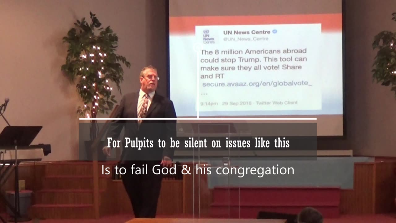 As far back 2016 the UN was meddling to stop Pres Trump