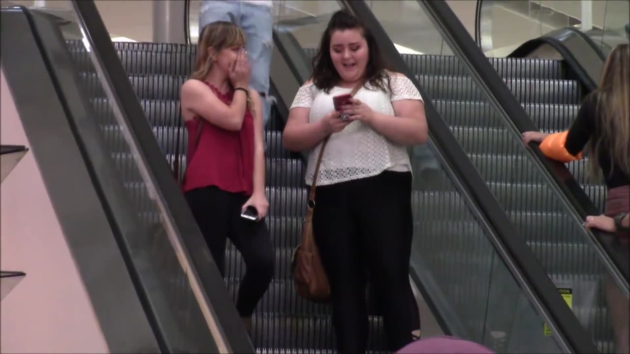 Man Thong Prank on the Escalator!!