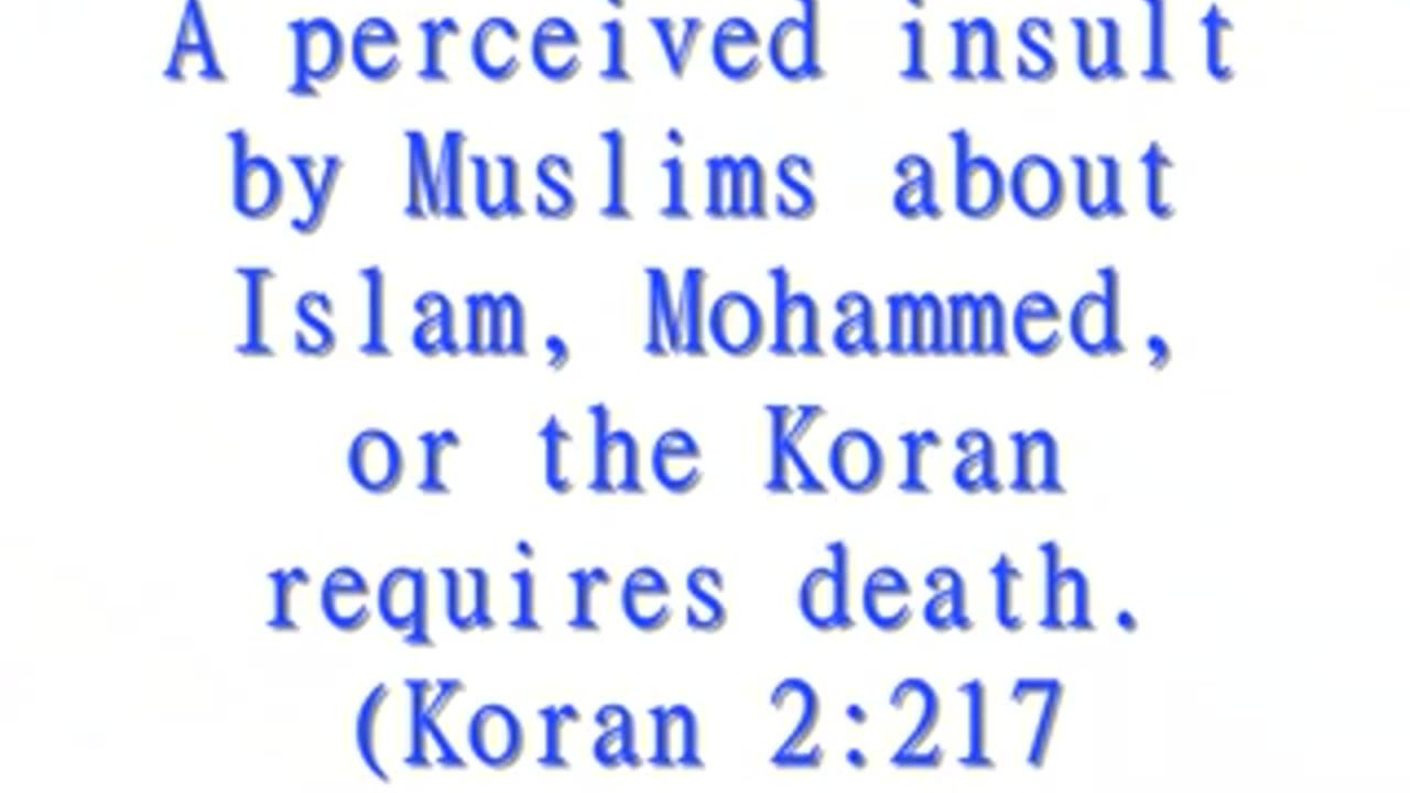 1 The Problem With Islam