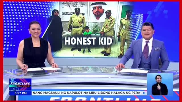 Batang Pinoy, pinarangalan sa pagsauli ng perang katumbas ng P56,000