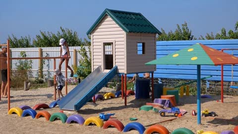 children's amusement park play ladder