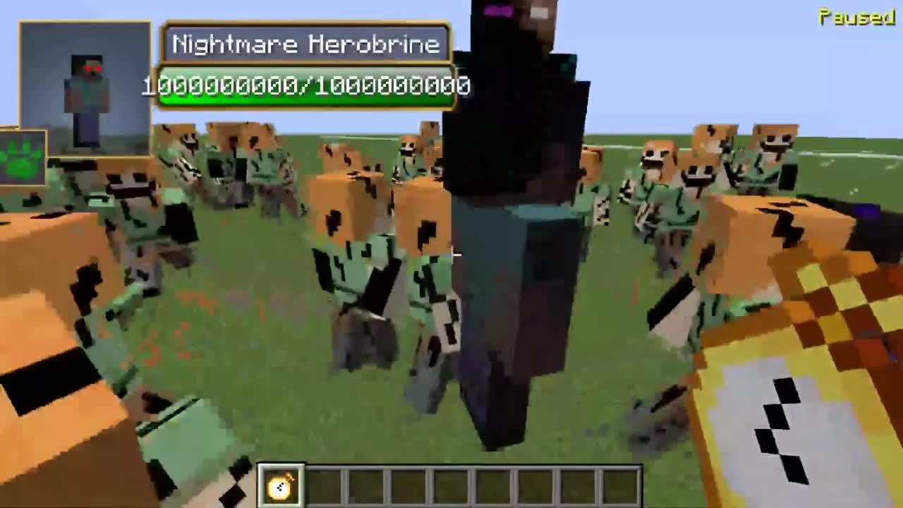 Herobrine vs Error422 all creepypasta mobs in minecraft part 108