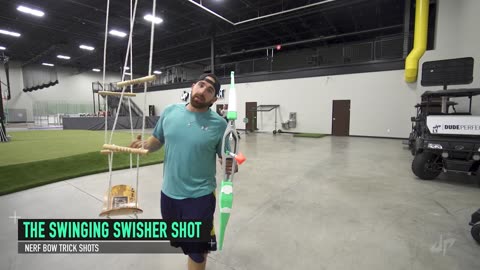 Nerf bow trick shots