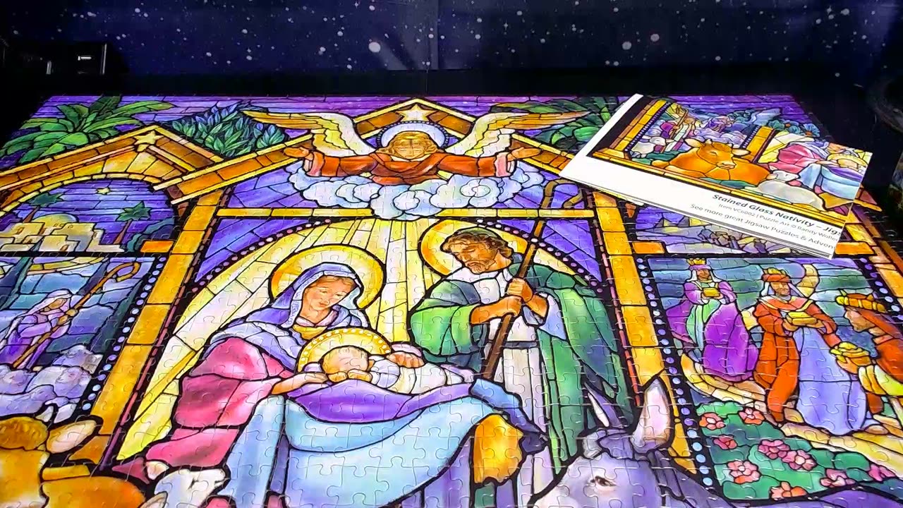 Stained Glass Nativity Jigsaw Day 10 - Just Rest Your Eyes (JRYE#500)