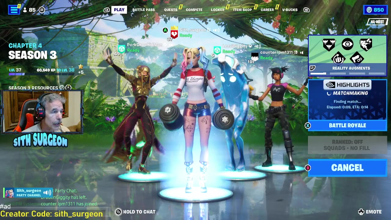 sith_surgeon - Family Friendly Fortnite Live Stream.