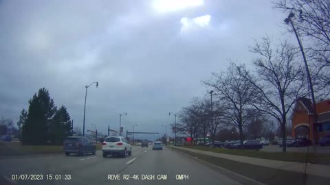 Drive From Luck Star Buffet, Telegraph Rd; To Post Office, Goddard Rd, Taylor, MI, 1/7/23