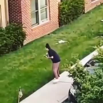 Student kicks down flags dedicated to victims of 9/11 attacks