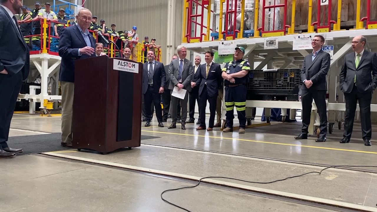 WLEA NEWS - Senator Chuck Schumer Brings Top Transporatation Officials To See Alstom