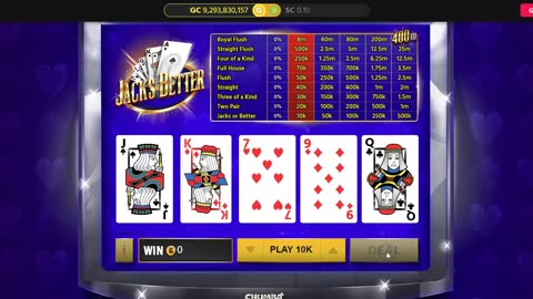 Jacks or Better Video Poker #2