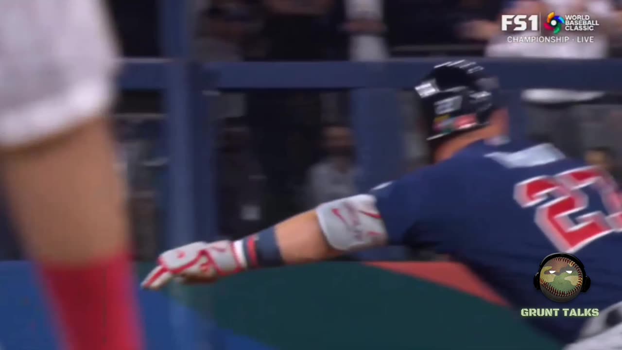 Mike Trout busting it out of the box!! USA Vs. Japan