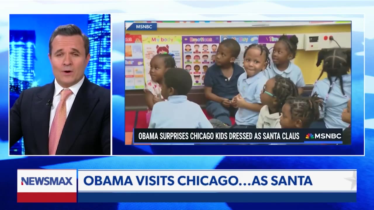 Obama Decides To Dress Up As "Skinny Santa" In Chicago