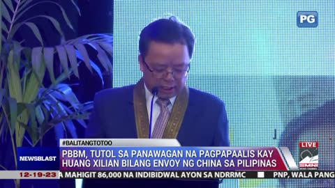 PBBM, tutol sa panawagan na pagpapaalis kay Huang Xilian bilang envoy ng China sa Pilipinas