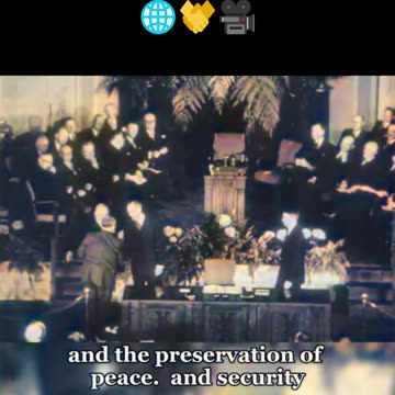 Formation of the North Atlantic Treaty - COLOURIZED Footage 🌐🤝🎥