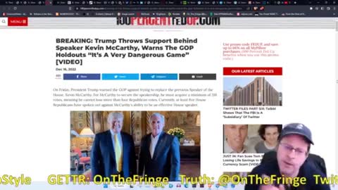 URGENT!!! MESSAGE FROM PRESIDENT TRUMP 12/17/22.