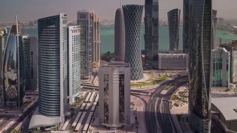 Doha City center | Morning city drive | Qatar |