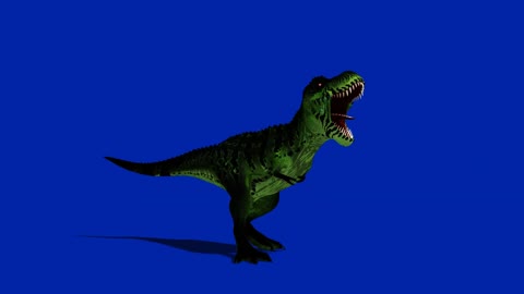 Tyrannosaurus Roaring Keying and Composite Video