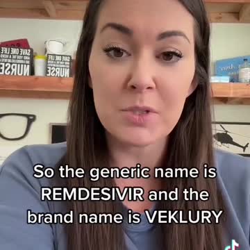 Veklury IS Remdesivir. Don't be fooled by the name.