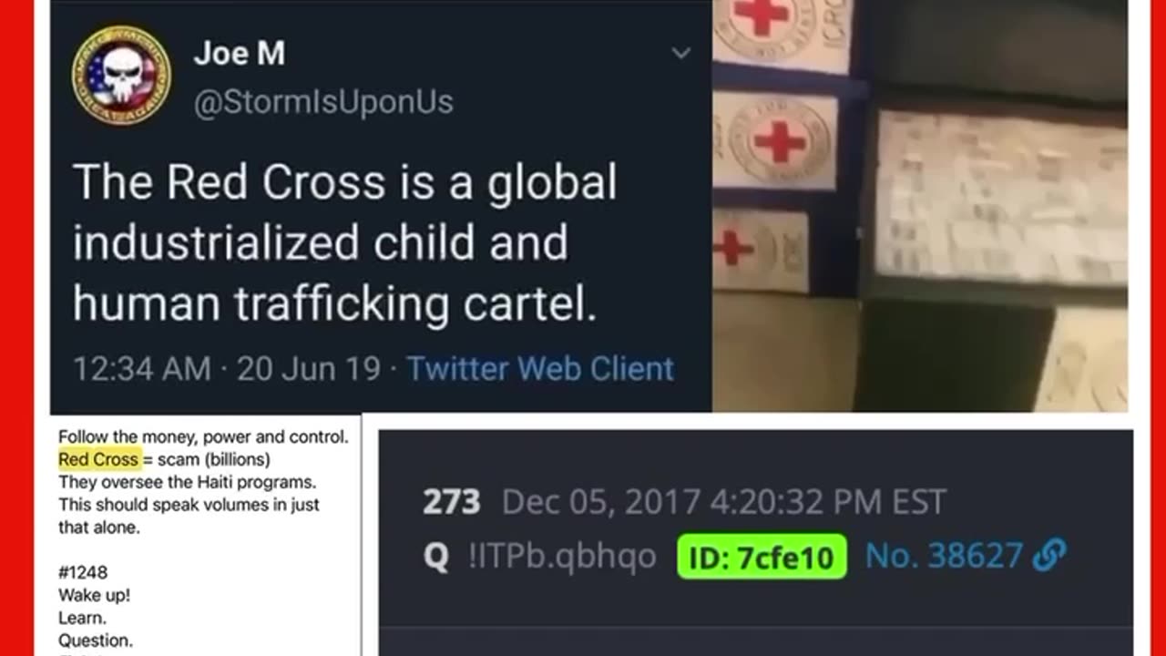 THE RED CROSS IS A GLOBAL INDUSTRIALIZED CHILD AND HUMAN TRAFFICKING CARTEL!