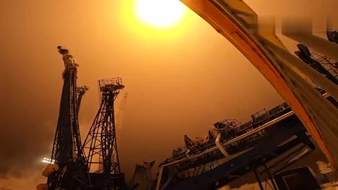 Launch of Soyuz-2.1b carrier rocket from the Plesetsk cosmodrome