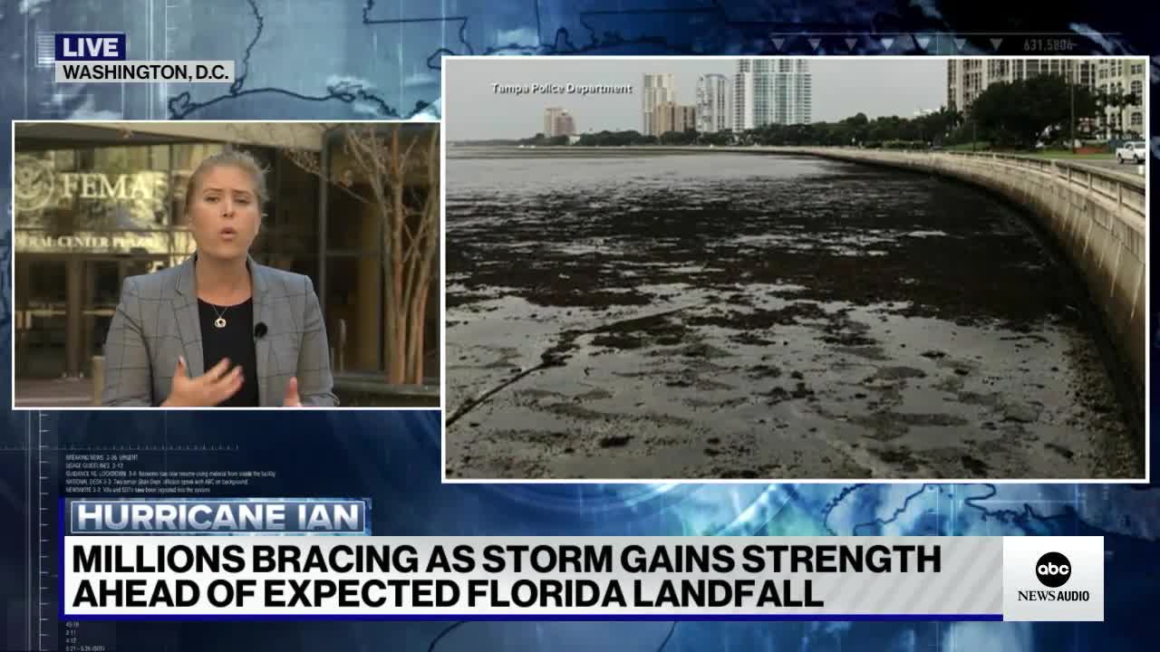 FEMA Storm surge the biggest concern as Hurricane Ian nears landfall