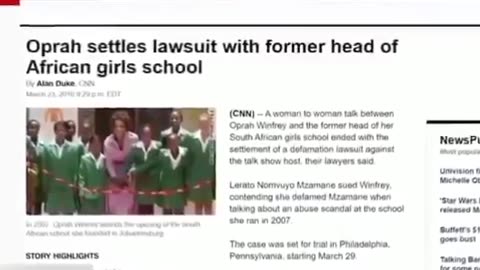 Oprah Linked To Sex Trafficking & More