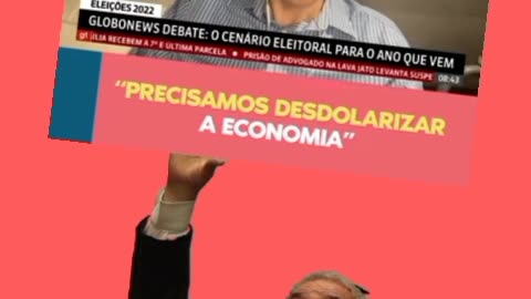 Haddad temos que pensar Dolarizar o real 😁