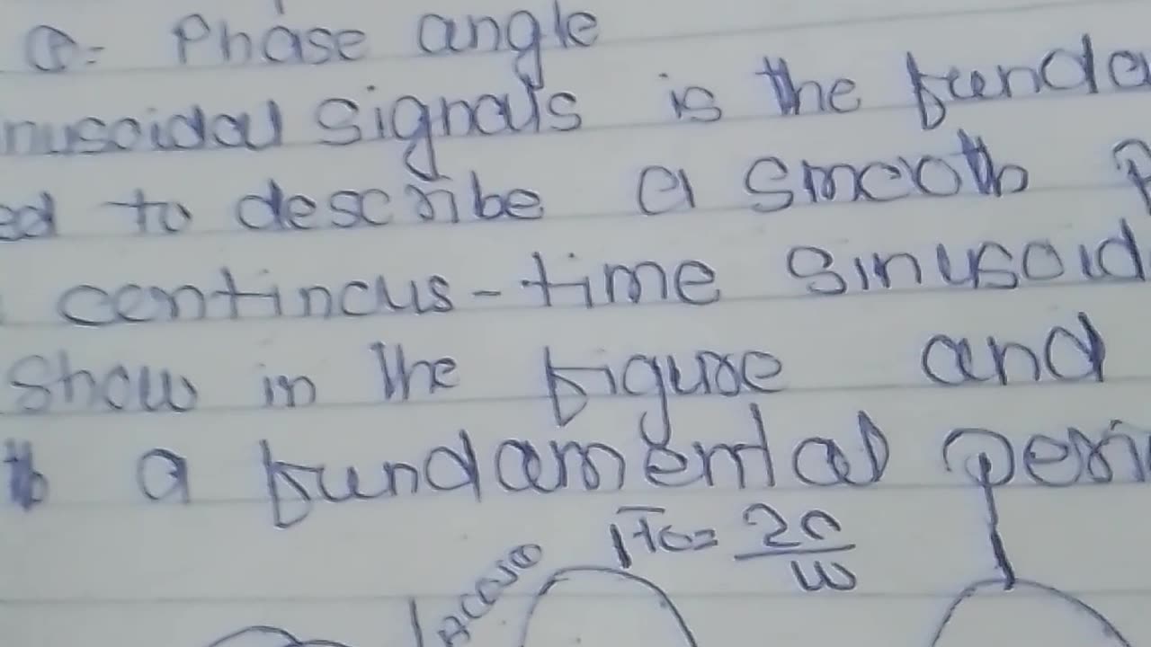 Sinusoidal signals