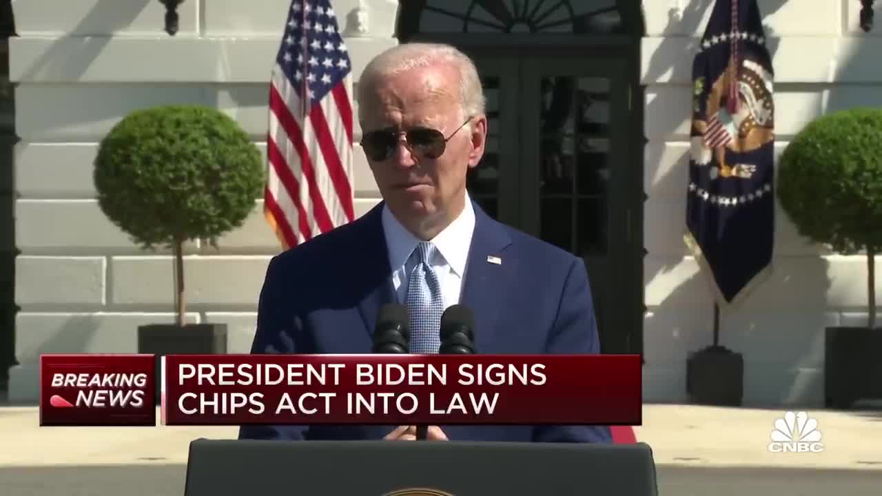 President Biden signs Chips Act into law