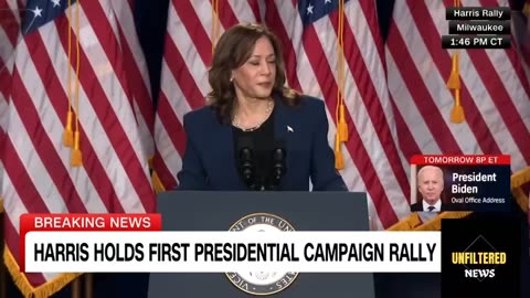 HARRIS HOLDS FIRST PRESIDENTIAL CAMPAIGN RALLY