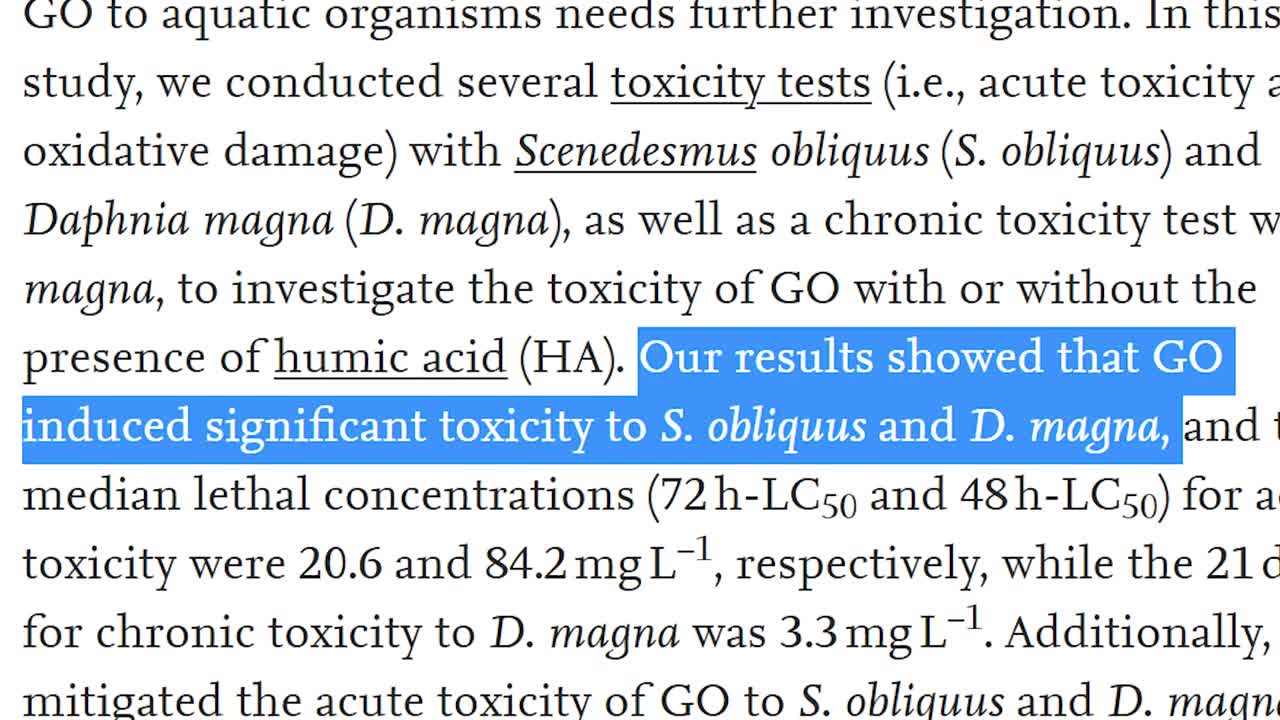 The Holy Grail of Graphine Oxide Detox?